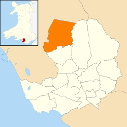 Wales Bridgend Community Maesteg map